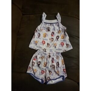 Disney store princess ariel cinderella belle mulan pajamas size‎ 2